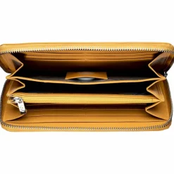 Golden Head Damengeldbörsen Querformat<Madrid Geldbörse RFID Schutz Leder 20 cm senfgelb
