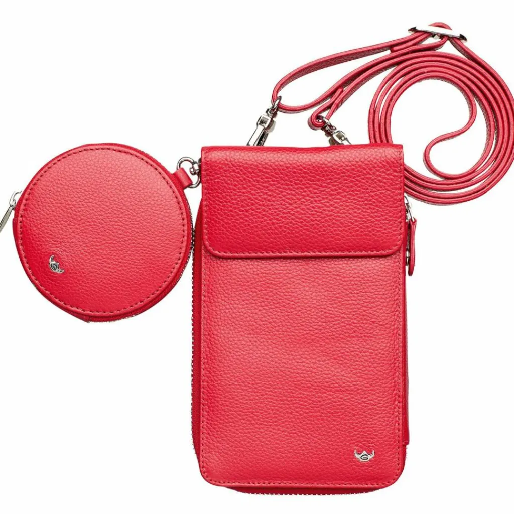 Golden Head Handytaschen<Palma Handytasche RFID Leder 10,5 cm rot