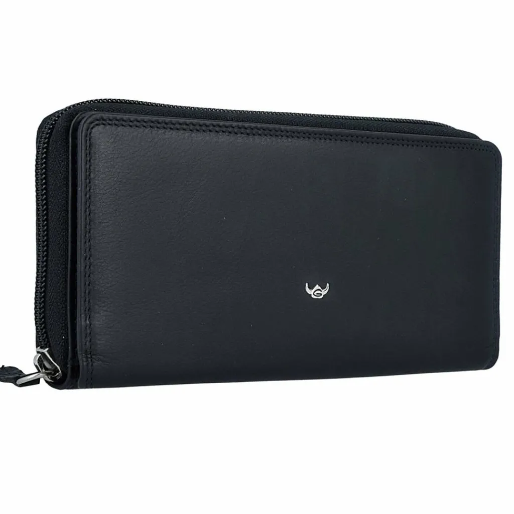 Golden Head Damengeldbörsen Querformat<Polo Geldbörse RFID Leder 19 cm black