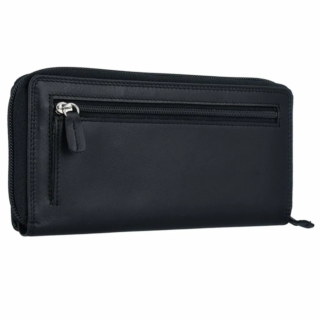 Golden Head Damengeldbörsen Querformat<Polo Geldbörse RFID Leder 19 cm black