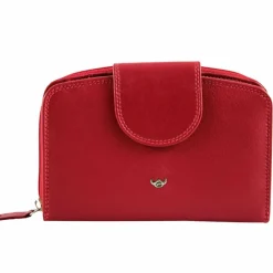 Golden Head Damengeldbörsen Querformat<Polo Geldbörse RFID Leder 14,5 cm rot