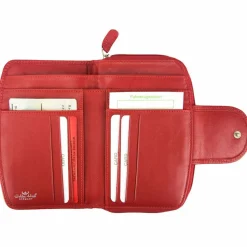 Golden Head Damengeldbörsen Querformat<Polo Geldbörse RFID Leder 14,5 cm rot