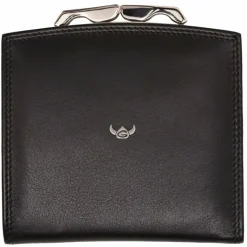 Golden Head Damengeldbörsen Querformat<Polo Geldbörse RFID Leder 10 cm schwarz