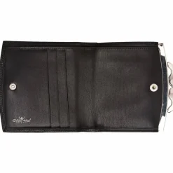 Golden Head Damengeldbörsen Querformat<Polo Geldbörse RFID Leder 10 cm schwarz