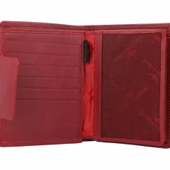 Best Golden Head Polo Geldbörse RFID Leder 10 cm rot