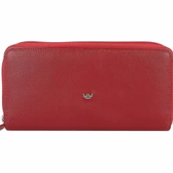Outlet Golden Head Polo Geldbörse RFID Leder 18,5 cm rot
