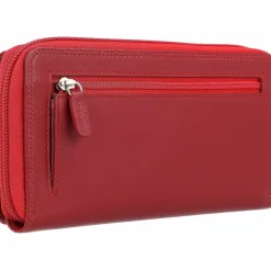 Outlet Golden Head Polo Geldbörse RFID Leder 18,5 cm rot