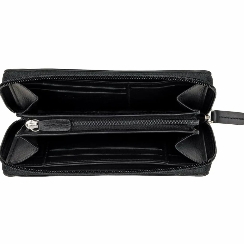 New Golden Head Polo Geldbörse RFID Leder 15 cm schwarz