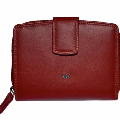 Golden Head Damengeldbörsen Querformat<Polo Geldbörse RFID Schutz Leder 12 cm rot