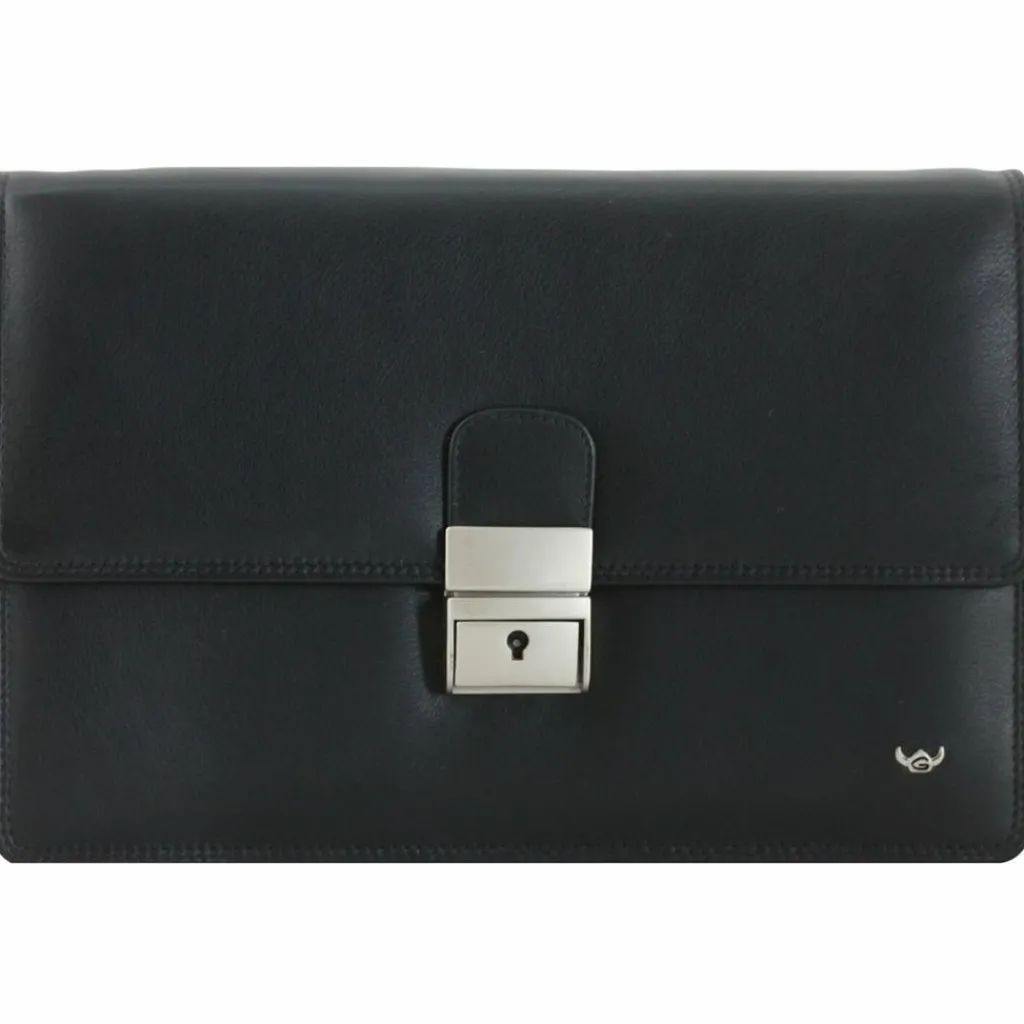 Herren Golden Head Polo Herrentasche Handgelenktasche Leder 23 cm