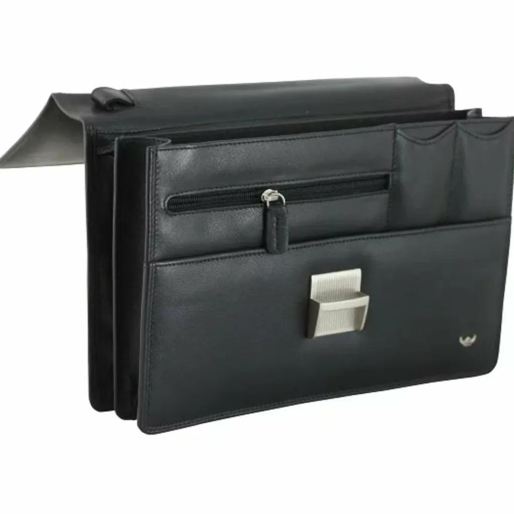 Herren Golden Head Polo Herrentasche Handgelenktasche Leder 23 cm