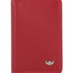 Golden Head Polo Kreditkartenetui RFID Leder 7 cm rot