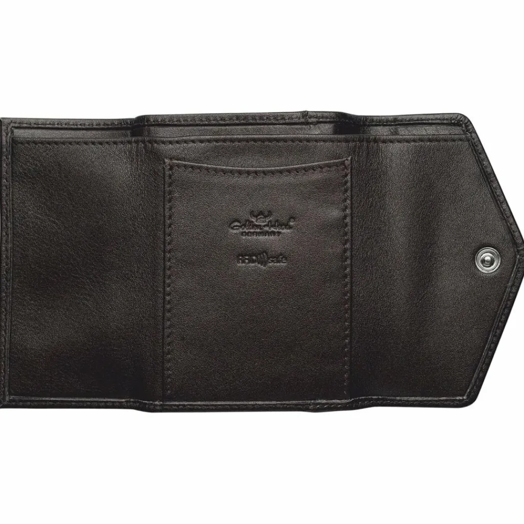 Golden Head Herrengeldbörsen Querformat|Damengeldbörsen Querformat<Valencia Geldbörse RFID Schutz Leder 9.5 cm bronze