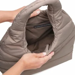 GOT BAG Shopper|Schultertaschen<Wavy Puffer Shopper Tasche 40 cm oyster