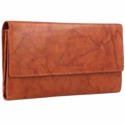Greenburry Damengeldbörsen Querformat<Basic Geldbörse RFID Leder 19 cm cognac