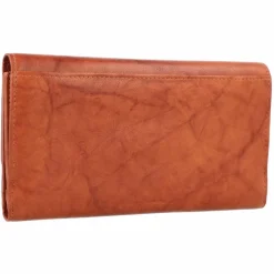 Greenburry Damengeldbörsen Querformat<Basic Geldbörse RFID Leder 19 cm cognac