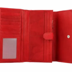 Clearance Greenburry Basic Geldbörse RFID Leder 19 cm red