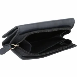 Greenburry Damengeldbörsen Querformat<Basic Geldbörse RFID Leder 14 cm nightblue