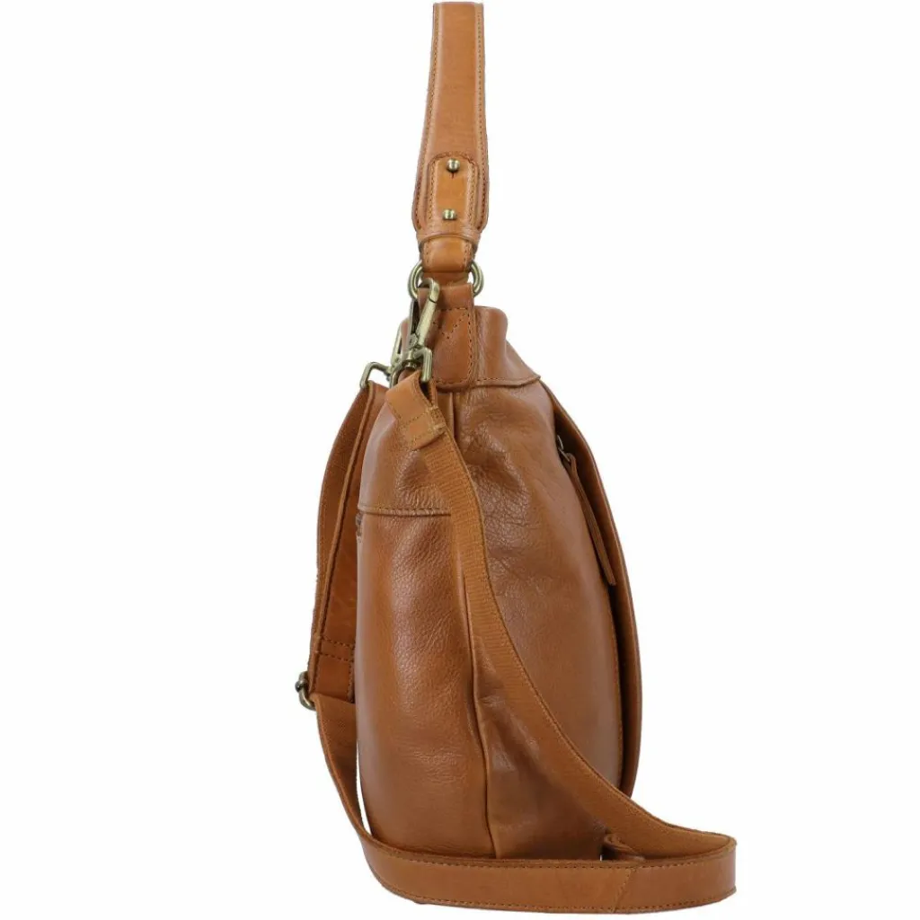 Greenburry Schultertaschen<Colombiana Schultertasche Leder 31 cm nougat