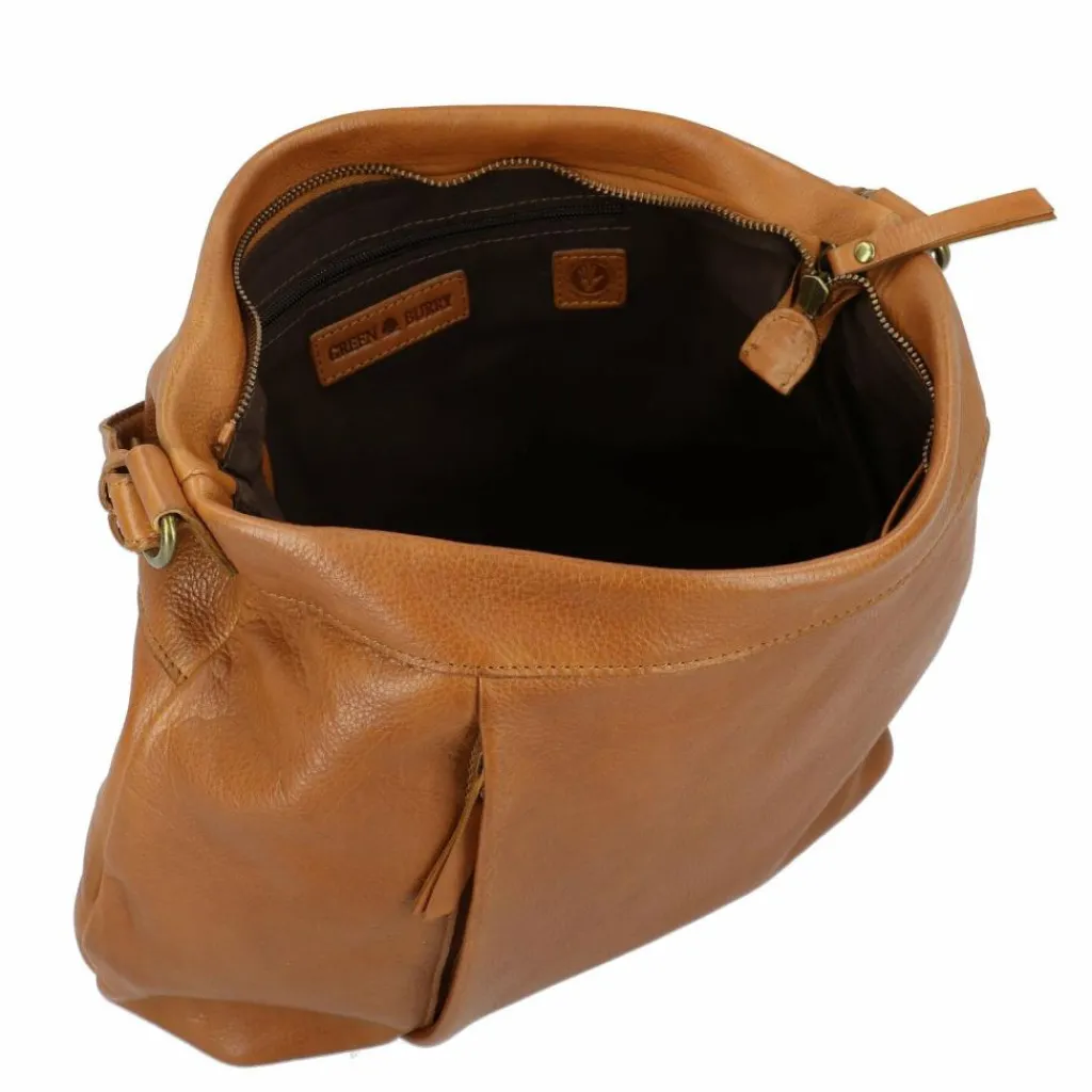 Greenburry Schultertaschen<Colombiana Schultertasche Leder 31 cm nougat