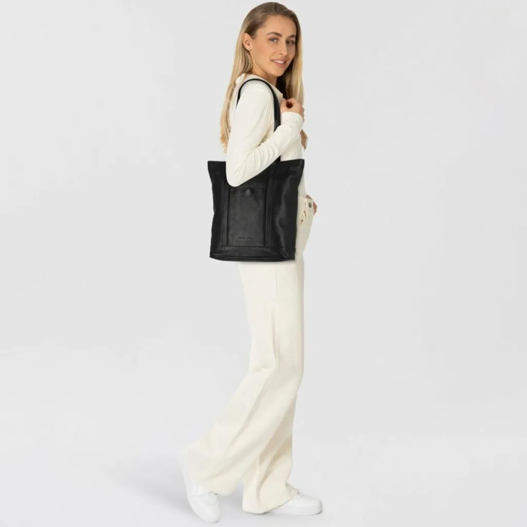 Best Greenburry Colombiana Schultertasche Leder 30 cm black