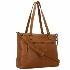 Greenburry Shopper|Schultertaschen<Colombiana Shopper Tasche Leder 37 cm nougat
