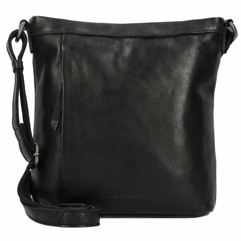 Discount Greenburry Colombiana Umhängetasche Leder 25 cm black