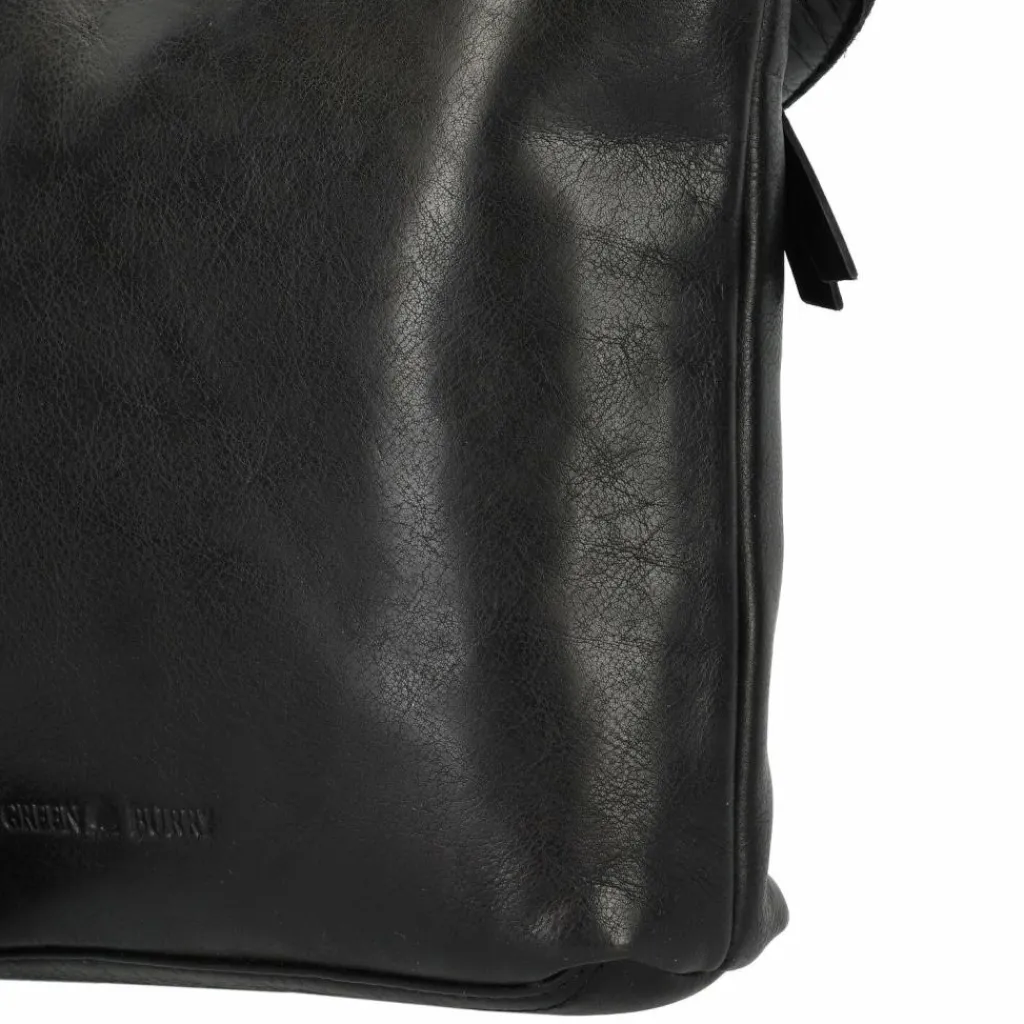 Discount Greenburry Colombiana Umhängetasche Leder 25 cm black