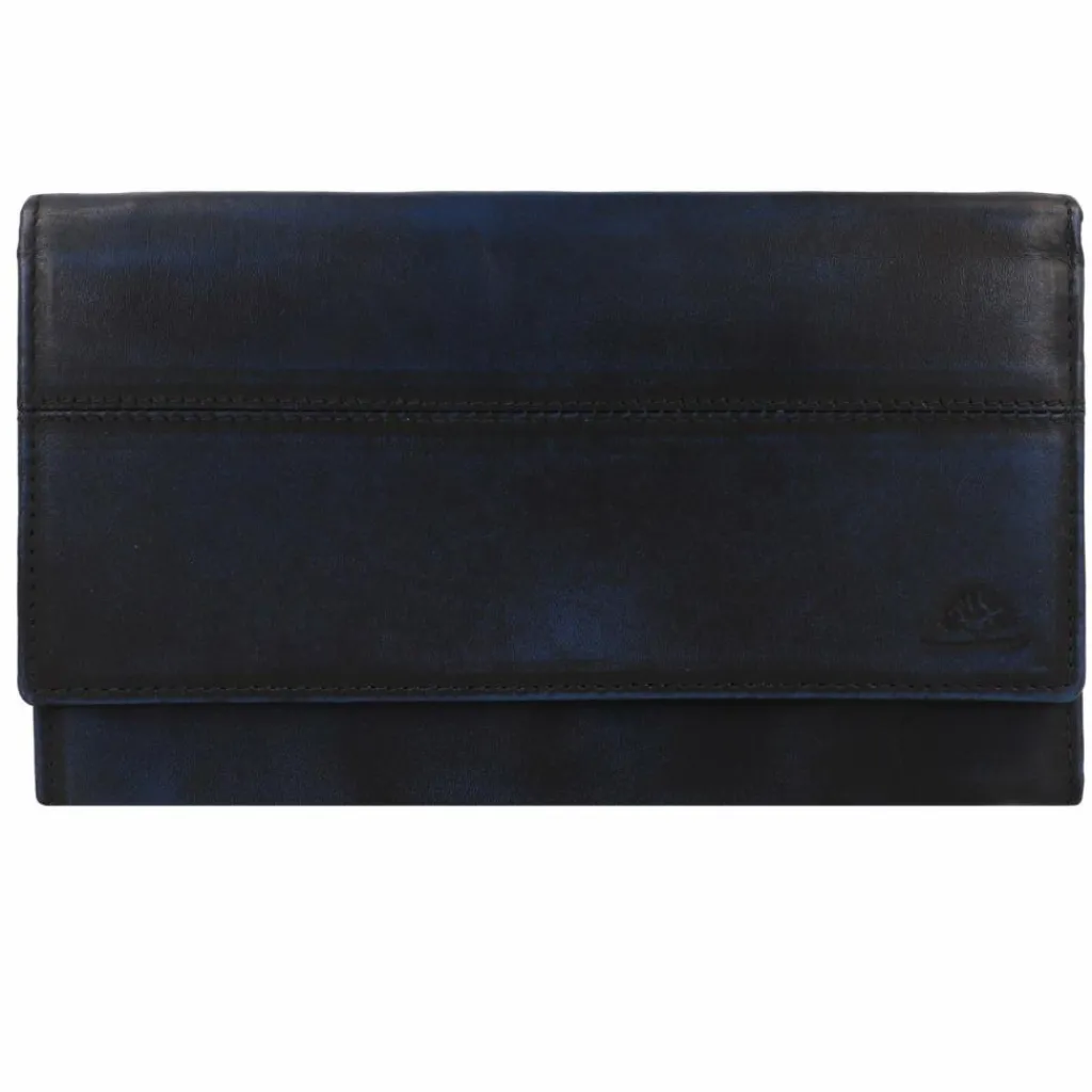 Online Greenburry Destressed Geldbörse RFID Schutz Leder 18.5 cm navy blue