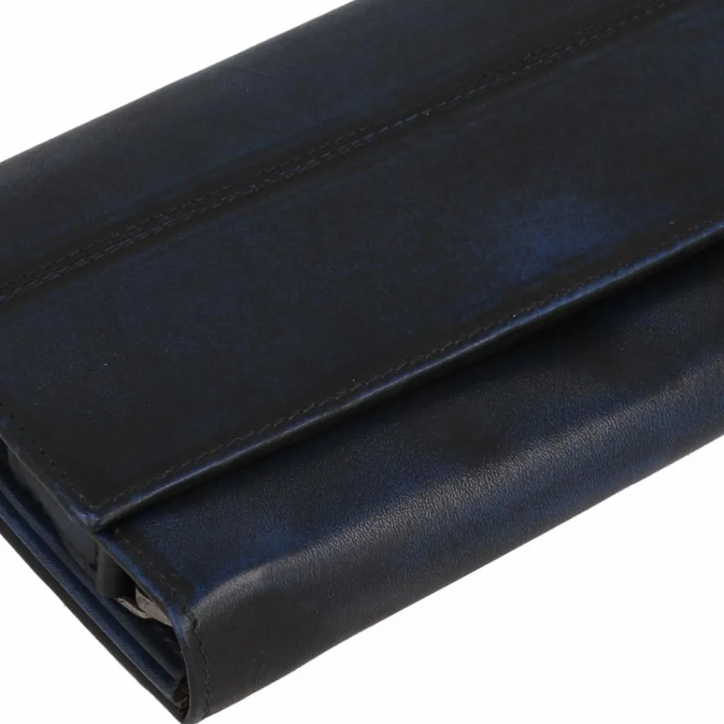 Online Greenburry Destressed Geldbörse RFID Schutz Leder 18.5 cm navy blue