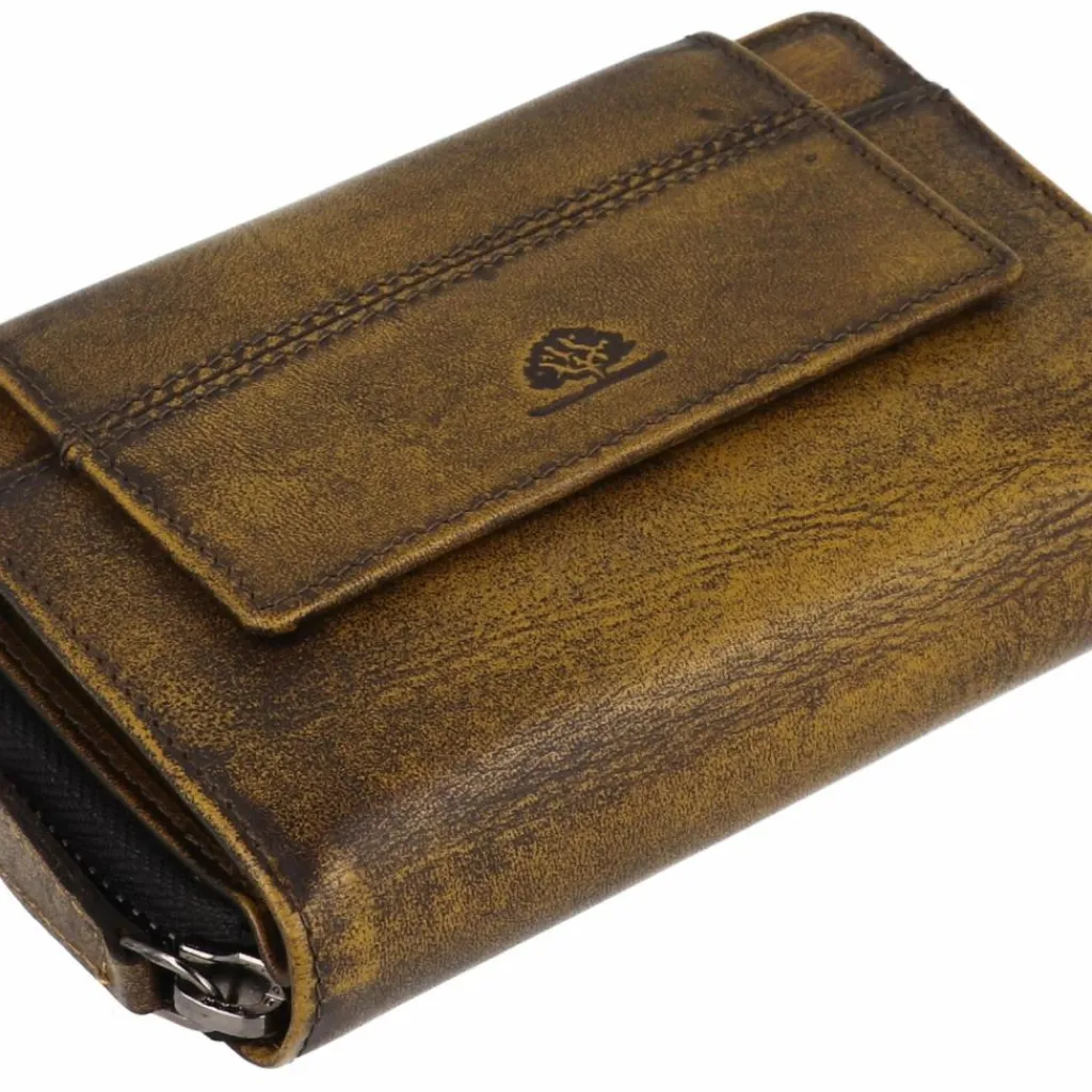 Damen Greenburry Destressed Geldbörse RFID Schutz Leder 13.5 cm