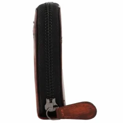 Greenburry Damengeldbörsen Querformat<Destressed Geldbörse RFID Schutz Leder 19 cm rusty orange