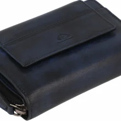 New Greenburry Destressed Geldbörse RFID Schutz Leder 13.5 cm navy blue