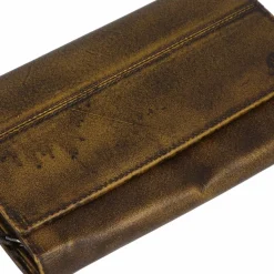 Clearance Greenburry Destressed Geldbörse RFID Schutz Leder 18.5 cm dirty yellow