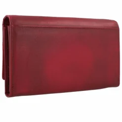 Online Greenburry Destressed Geldbörse RFID Schutz Leder 18.5 cm deep red