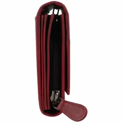 Online Greenburry Destressed Geldbörse RFID Schutz Leder 18.5 cm deep red