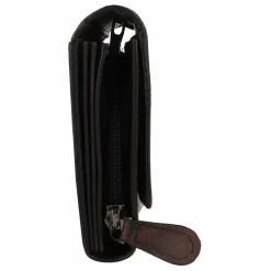 Greenburry Destressed Geldbörse RFID Schutz Leder 18.5 cm teak brown