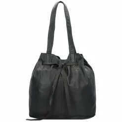 Greenburry Beuteltaschen|Schultertaschen<Nappa Beuteltasche Leder 37 cm black