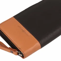 Clearance Greenburry Nappa Geldbörse RFID Schutz Leder 19.5 cm brown-tan