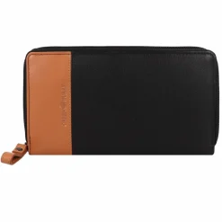 Best Greenburry Nappa Geldbörse RFID Schutz Leder 19.5 cm black-tan