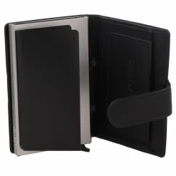 Greenburry Visitenkartenetuis<Nappa Kreditkartenetui RFID Schutz Leder 7 cm black