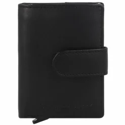 Greenburry Visitenkartenetuis<Nappa Kreditkartenetui RFID Schutz Leder 8 cm black