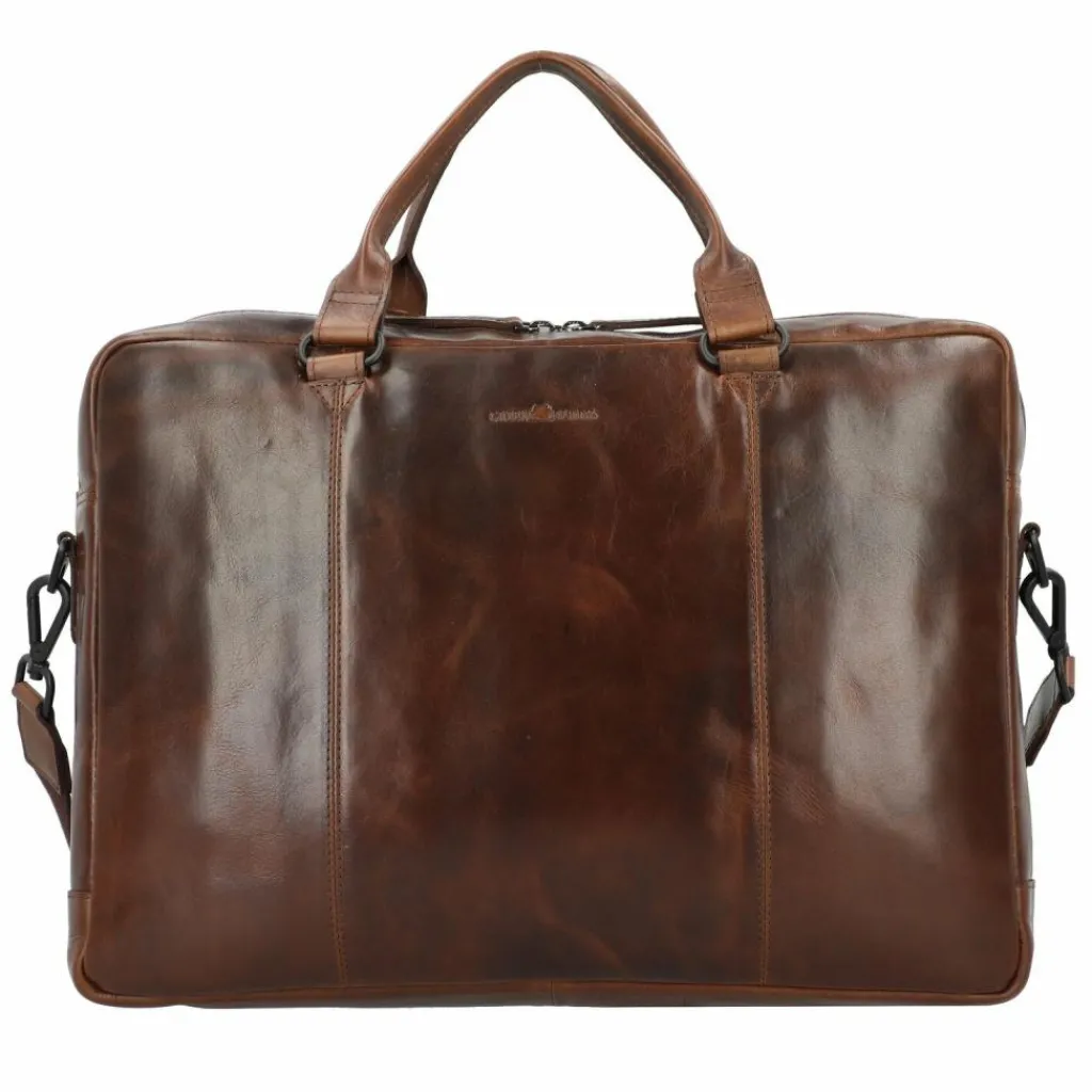 Greenburry Laptoptaschen|Aktentaschen<Newport Aktentasche Leder 43 cm Laptopfach coffee
