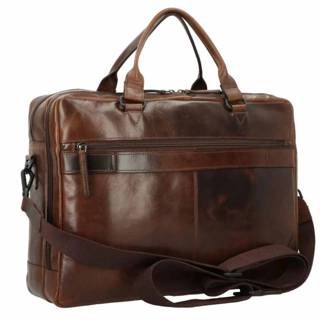 Greenburry Laptoptaschen|Aktentaschen<Newport Aktentasche Leder 43 cm Laptopfach coffee