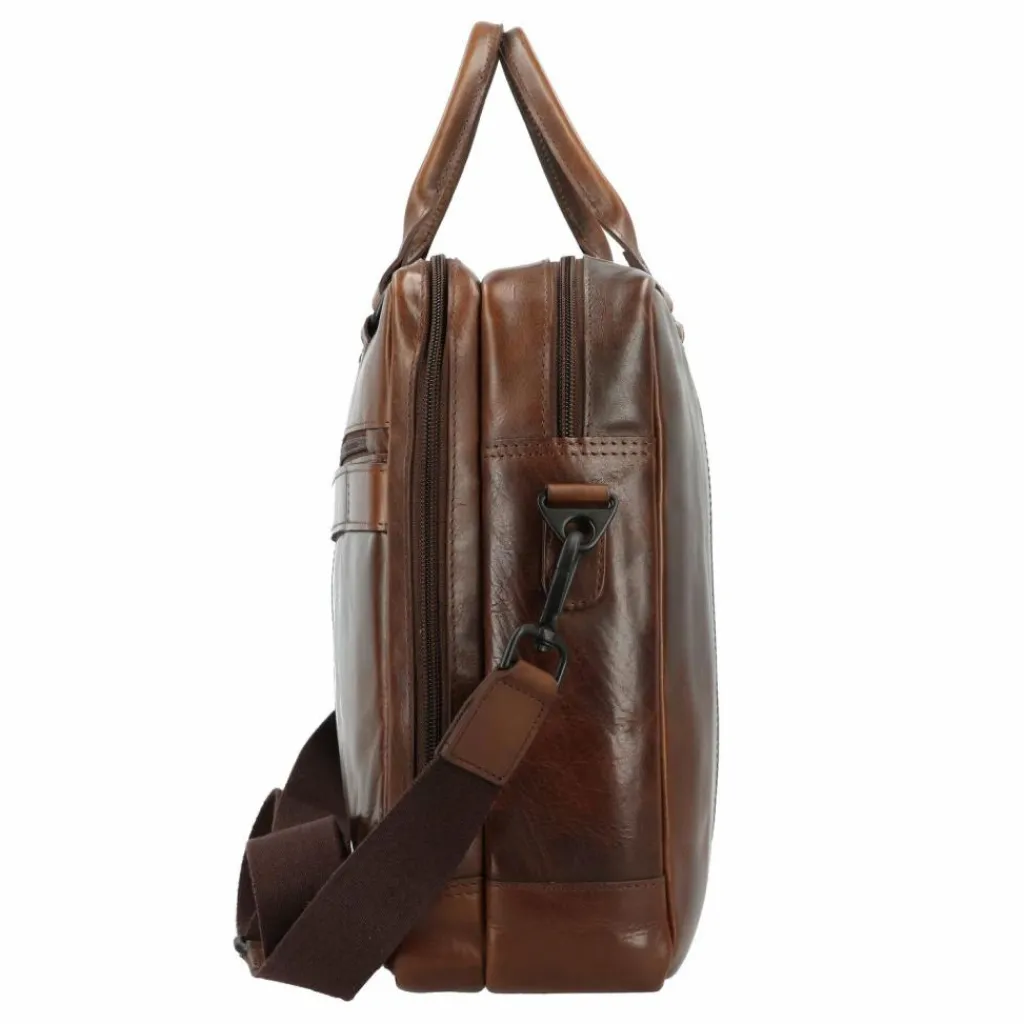 Greenburry Laptoptaschen|Aktentaschen<Newport Aktentasche Leder 43 cm Laptopfach coffee