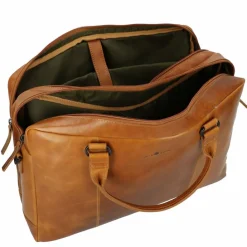 Greenburry Laptoptaschen|Aktentaschen<Newport Aktentasche Leder 43 cm Laptopfach caramel