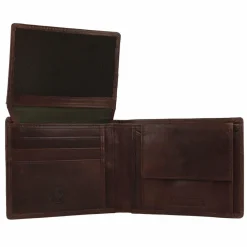 Greenburry Herrengeldbörsen Querformat<Newport Geldbörse RFID Schutz Leder 12 cm coffee