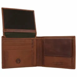 Greenburry Herrengeldbörsen Querformat<Newport Geldbörse RFID Schutz Leder 12 cm caramel