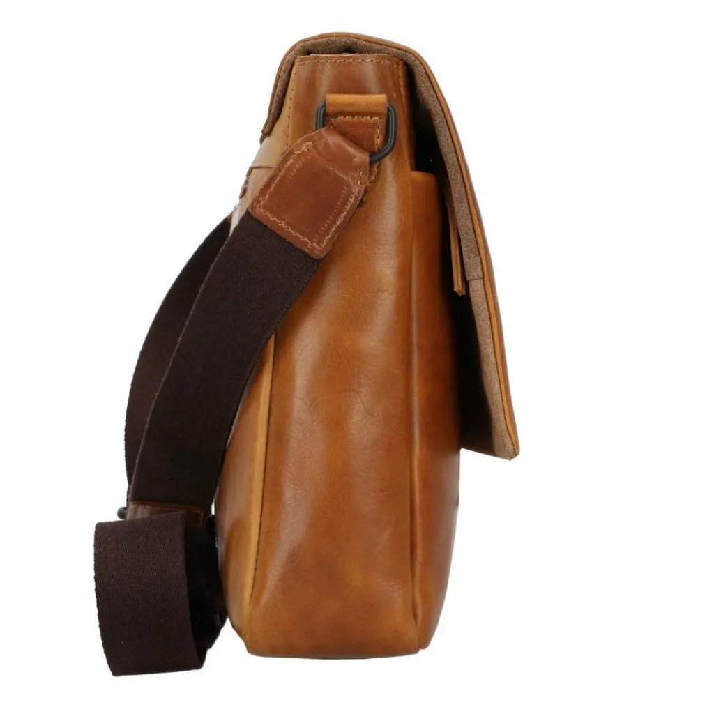 Hot Greenburry Newport Messenger Leder 35 cm caramel