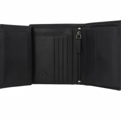 Greenburry Herrengeldbörsen Hochformat<Pure Geldbörse RFID Schutz Leder 10.5 cm black
